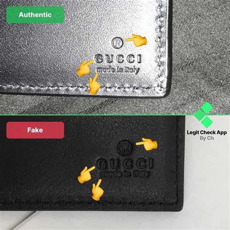 real vs fake gucci card holder|authentic gucci wallet.